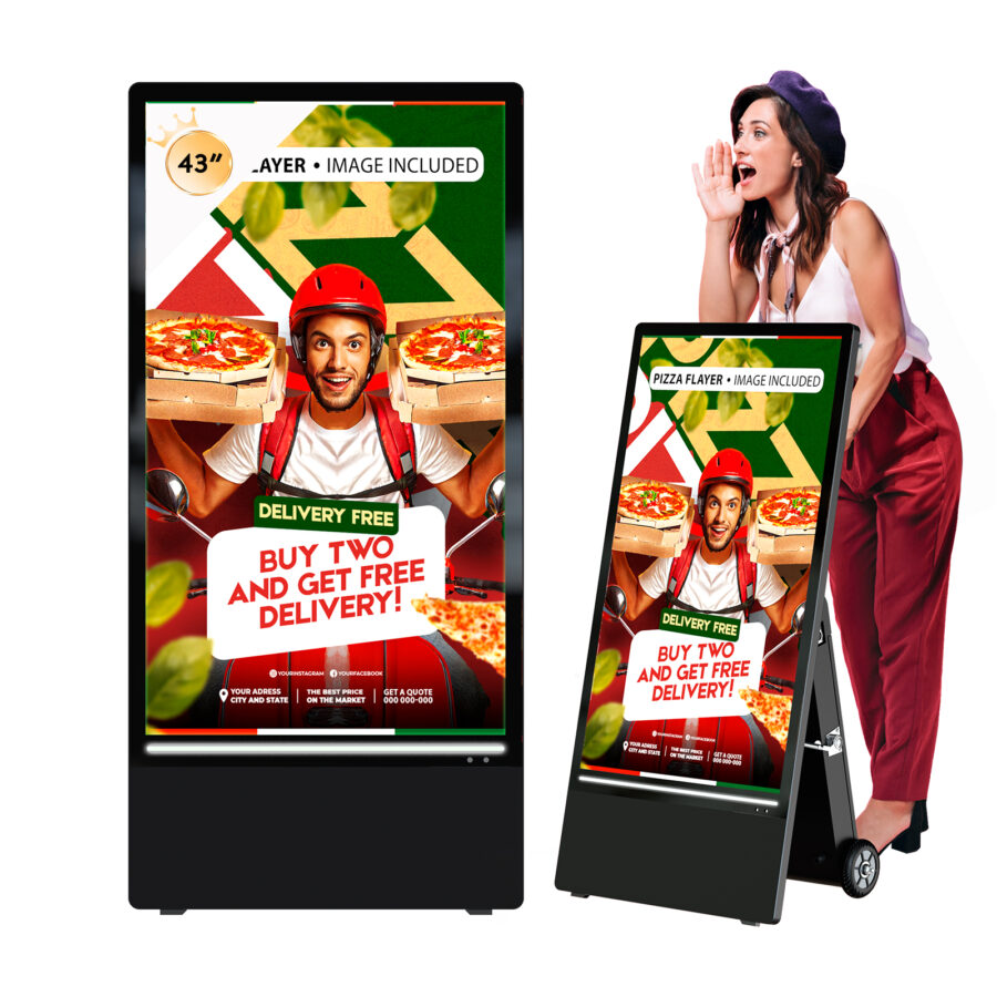 BS701 Semi-outdoor digital signage advertising Screen or Menu screen