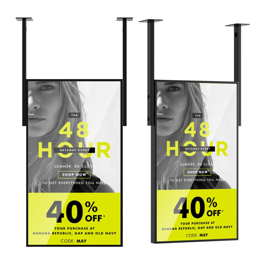 Dvostrani LCD reklamni zaslon za izlog – MWE665 - Becker Screen Dvostrani LCD reklamni zaslon za izlog – MWE665