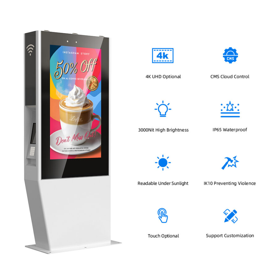 Vanjski LCD zaslon za digitalno informiranje i oglašavanje – MWE957