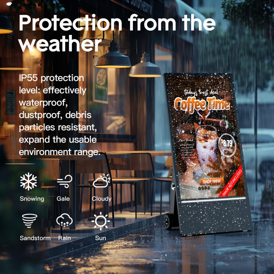 BS701 Semi-outdoor digital signage advertising Screen or Menu screen