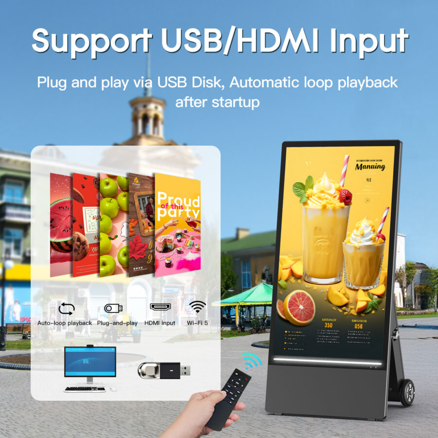 BS701 Semi-outdoor digital signage advertising Screen or Menu screen