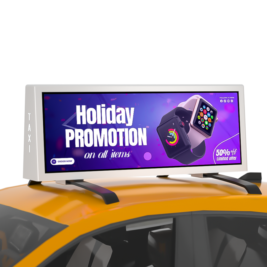 BS662 Taxi top Strip Dual Side Outdoor P2 P0.4 lcd display high