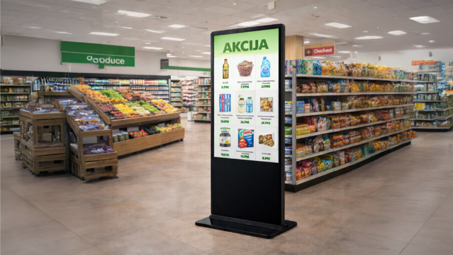 LCD reklamni zaslon za digitalno oglašavanje i informiranje – komunikacija s kupcima u zatvorenom prostoru - Becker Screen LCD reklamni zaslon za digitalno oglašavanje i informiranje – komunikacija s kupcima u zatvorenom prostoru