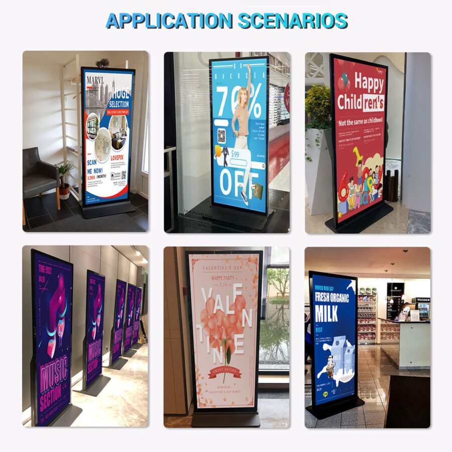 Unutarnji samostojeći LCD digitalni reklamni zaslon